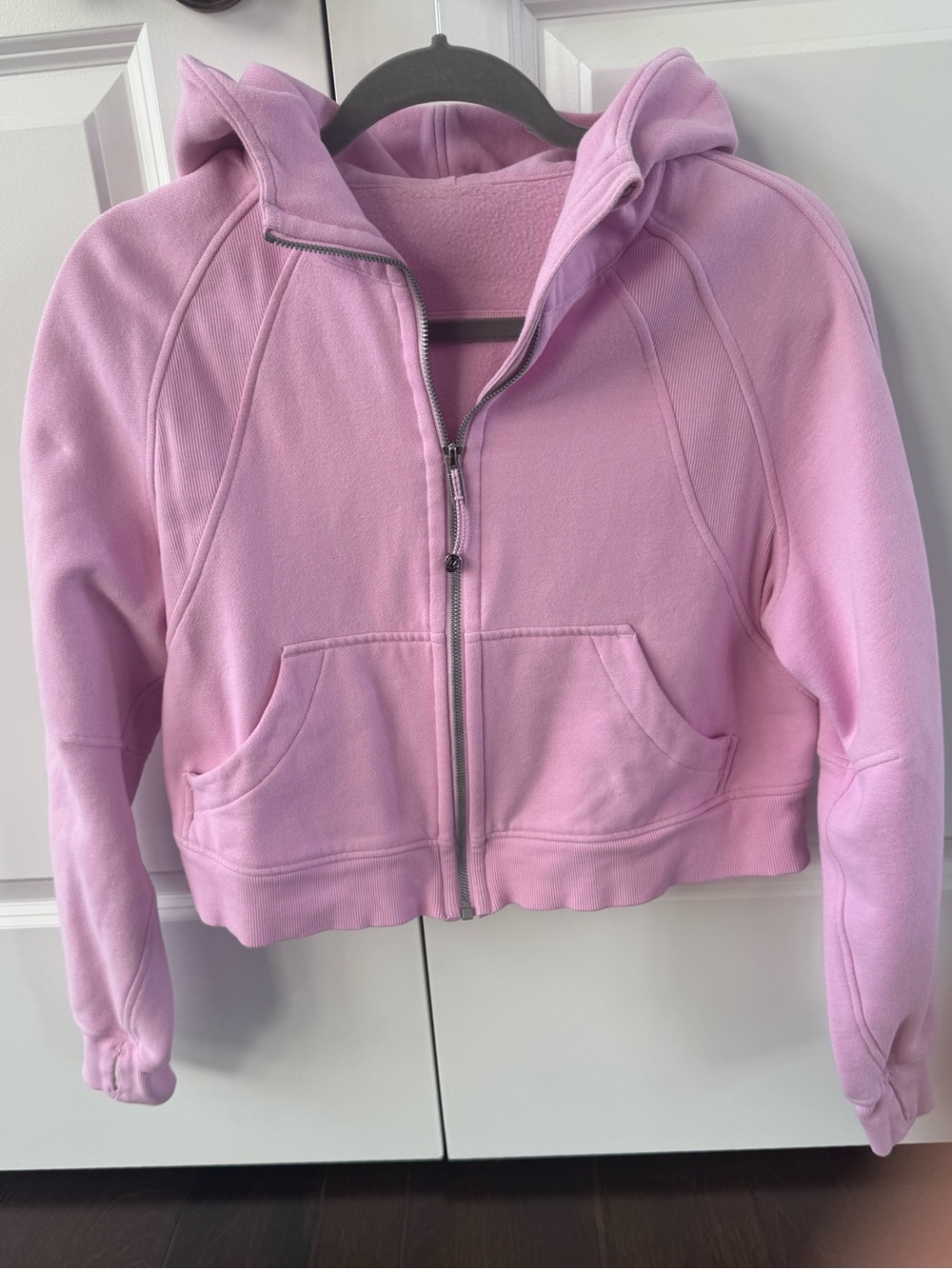 lululemon athletica light pink scuba Zip-up Hoodie